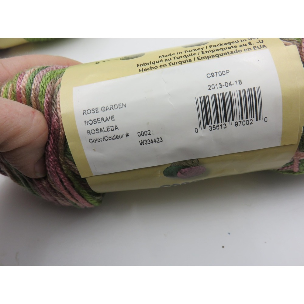 Caron Simply Soft Yarn Green Rose Garden Mary Maxim Mermaid Cocoon Pattern 99032 - Picture 15 of 15